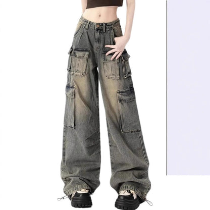 Womens Casual Denim Jeans In American Workwear Style