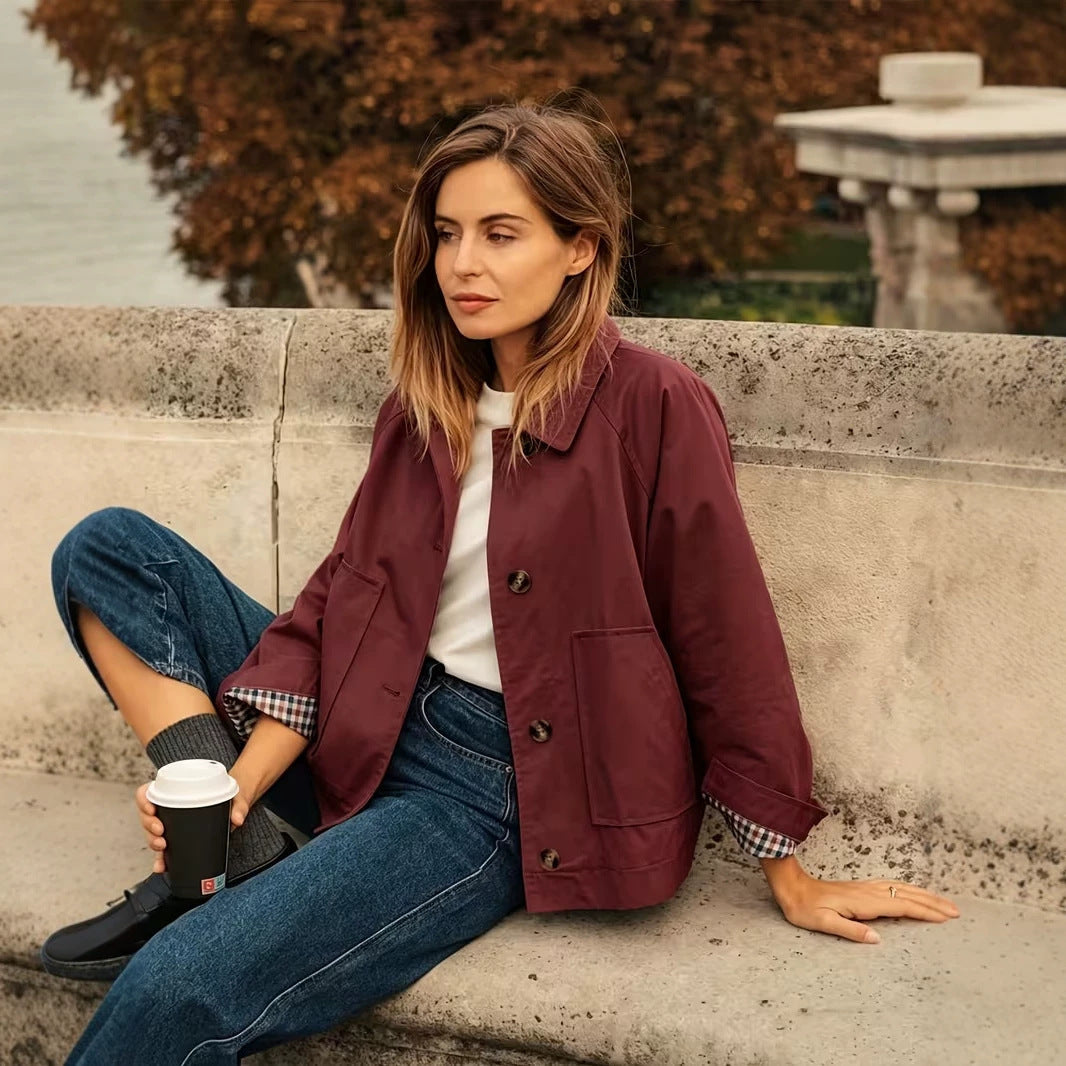 Women's Loose Pockets Casual Jacket