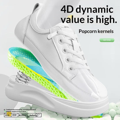 PU Squishy-feel Men's Casual Shoes With Air Cushioning