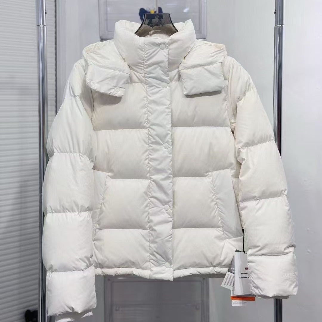 Womens Warm Hooded Down Jacket