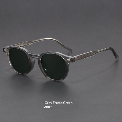 Small-face Green-frame Gradient Tea-colored Sunglasses Stylish Unisex Design With UV Protection