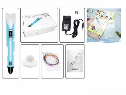 Children's 3D Printing Pen and Brush Toy Set