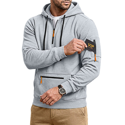 Mens Plus-Size Casual Sports Loose-Fit Sweatshirt