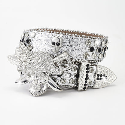 Punk Pirate Rhinestone Punk Fashion Belt