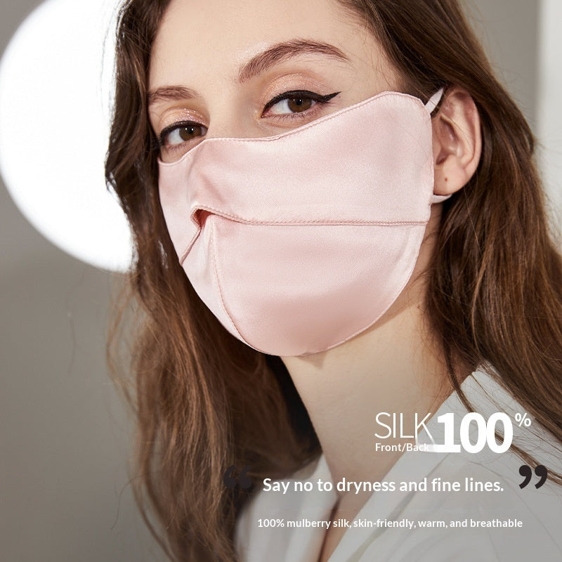 Silk Sun Protection Face Mask Full Face And Neck Coverage UV Protection