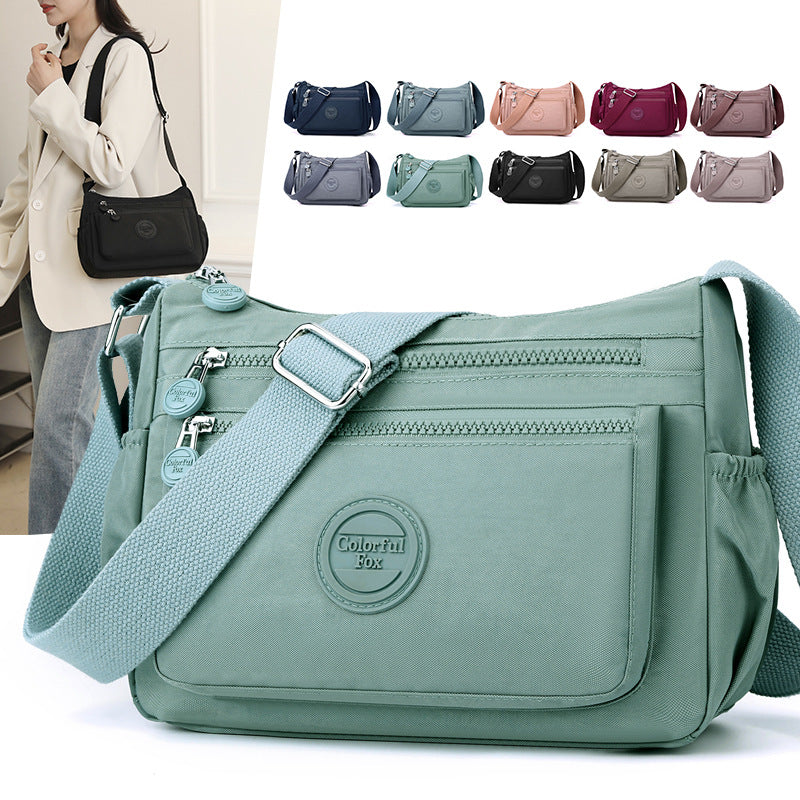 Colorful Fox New Large Capacity Women Shoulder Bag Outdoor Casual Water-repellent Multi-layer Crossbody Bag Fashion