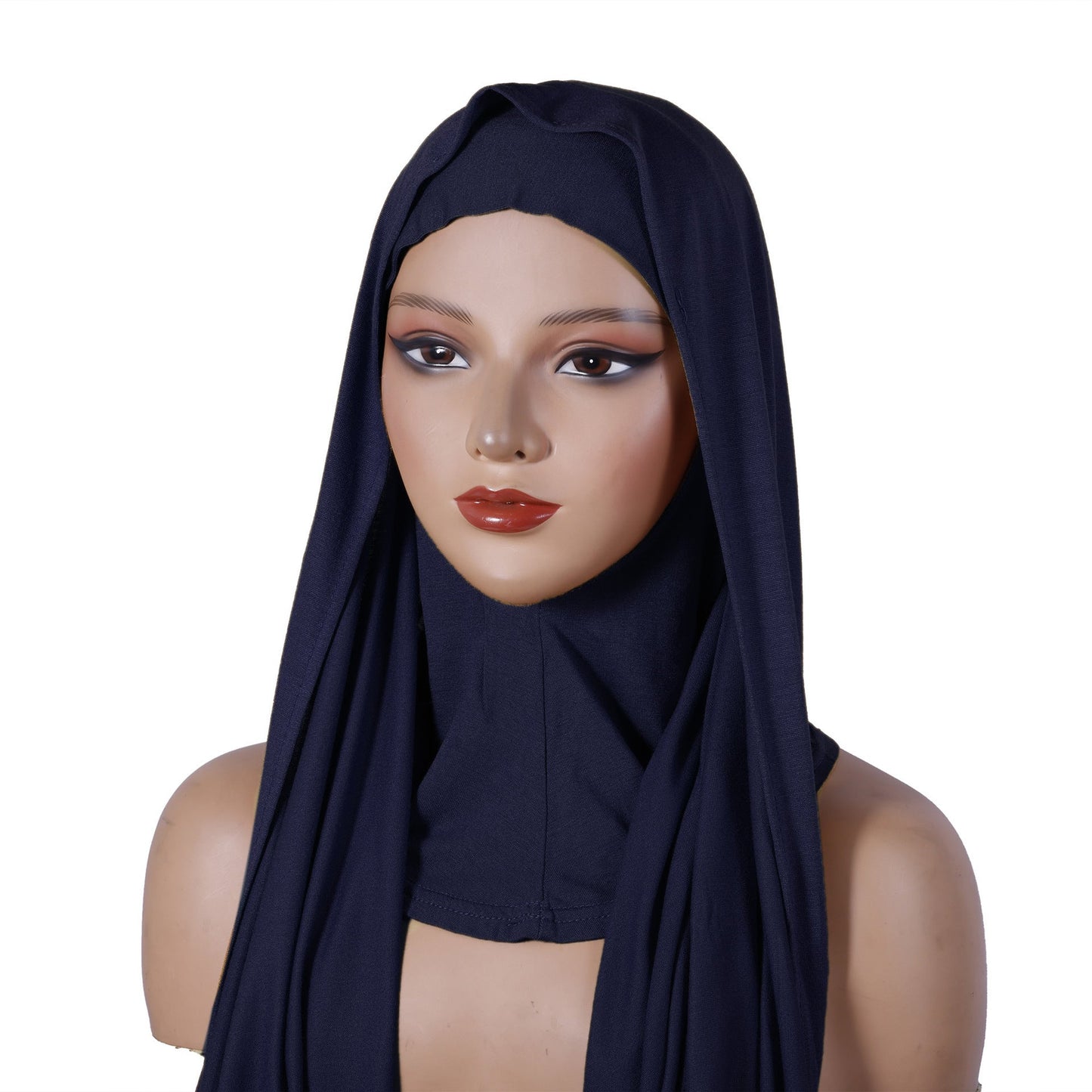 Modal Multi-color Breathable Neck Warmer Highly Elastic Base-layer Hooded Long Scarf Set