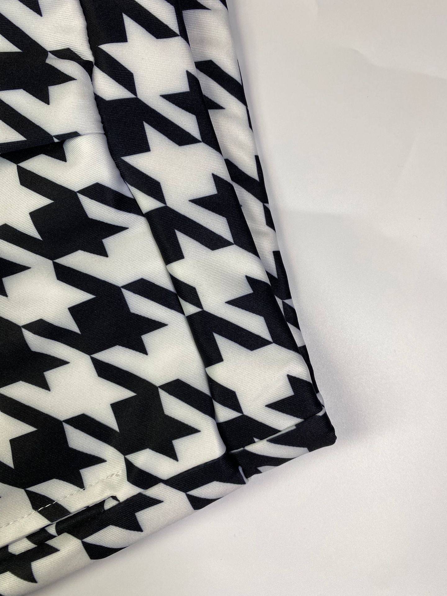 Casual Houndstooth Wide-leg Pants For Women