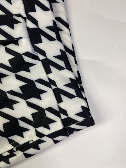 Casual Houndstooth Wide-leg Pants For Women