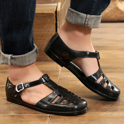 Men's Fashion Vintage Retro Plastic Breathable Shoes