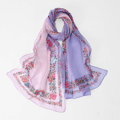 Floral Elegant Versatile Womens Fashionable Outer Shawl