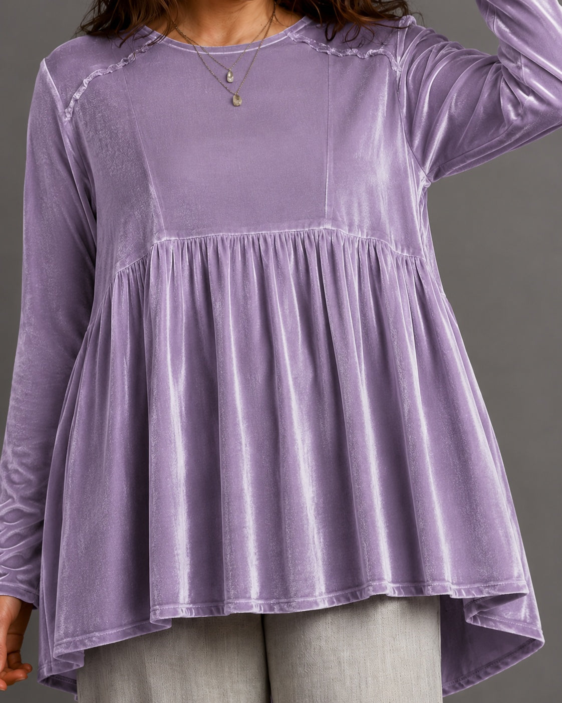 Long-sleeve T-shirt Womens Loose-fitting Top