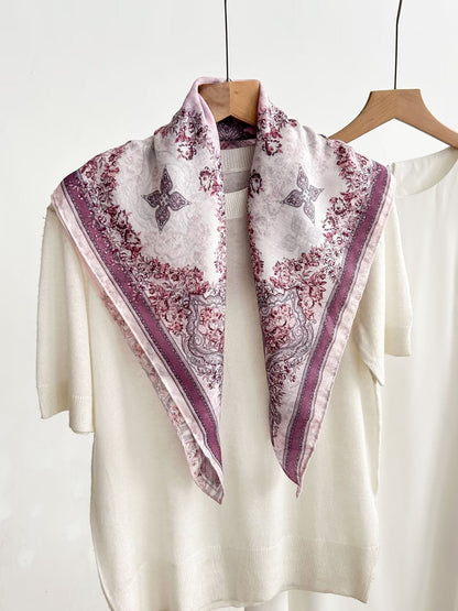 Women's Vintage High-end Outer Silk Scarf