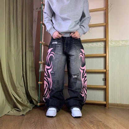 American Style Vibe Printed Jeans