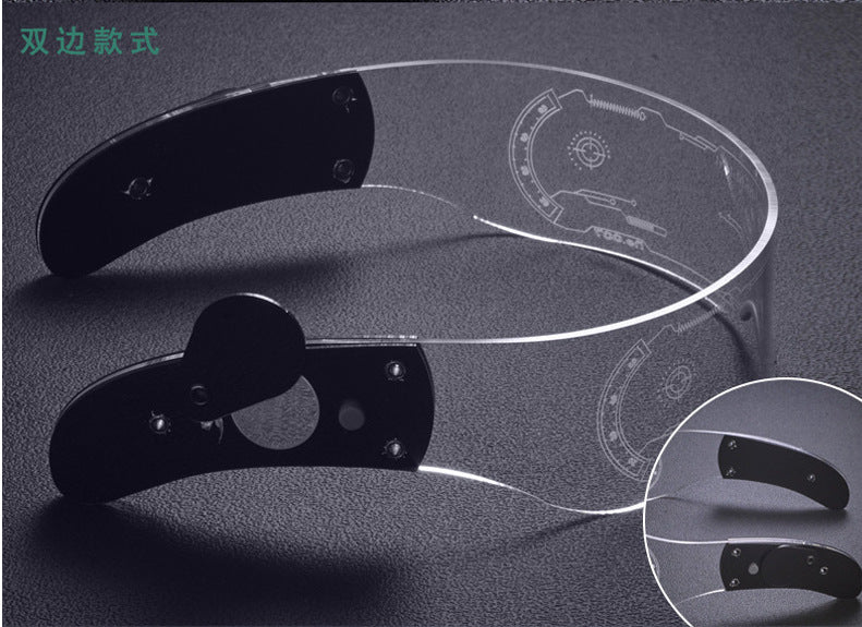 Amazon Led Light Luminous Glasses Trendy Future Technology Sense Douyin Same Style Bar Disco Rechargeable Glasses