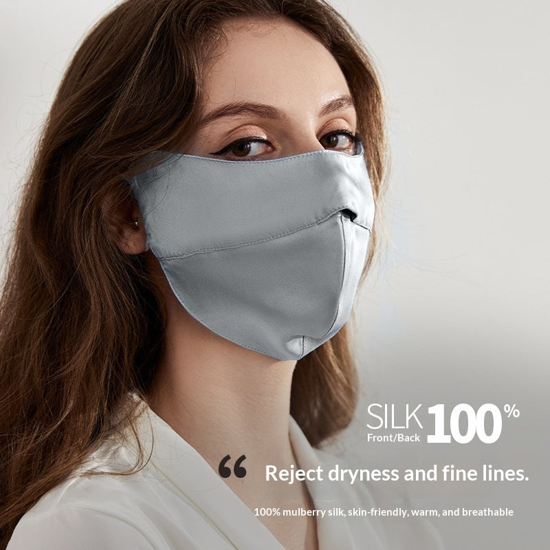 Silk Sun Protection Face Mask Full Face And Neck Coverage UV Protection