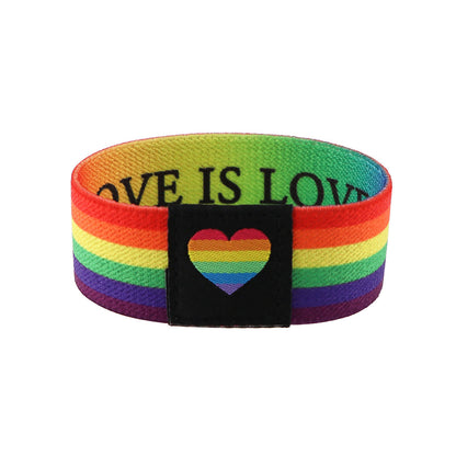 Colorful Puzzle Elastic Wrist Strap Care Autism Sports Elastic Cartoon Bracelet Washable Elastic