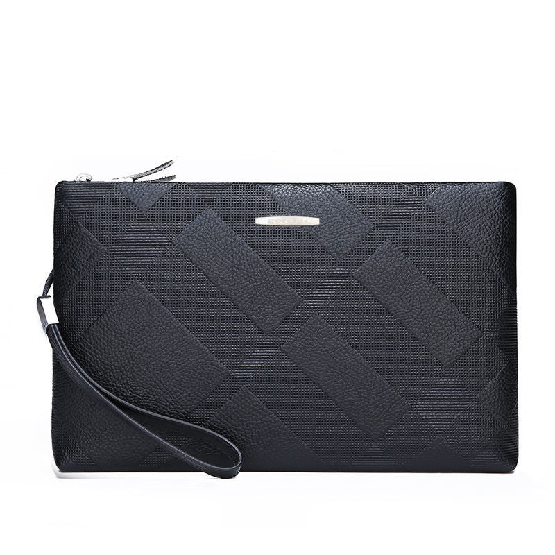 Mens Stylish Soft-leather Casual Large-capacity Clutch Bag