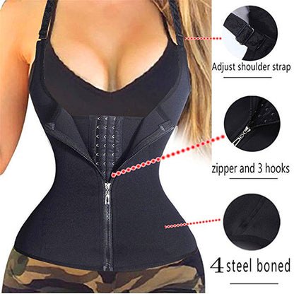 Women's Three-Row Buckle Corset Waist Belt Manufacturer Wholesale Shapewear Seamless High-Waist Tight-Fitting Body Shaping Waist Cincher