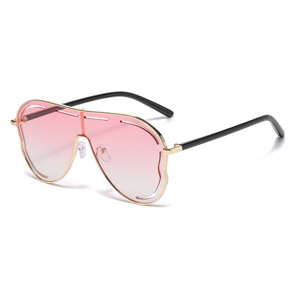 New European And American-style One-piece Oversized Frog-shaped Sunglasses