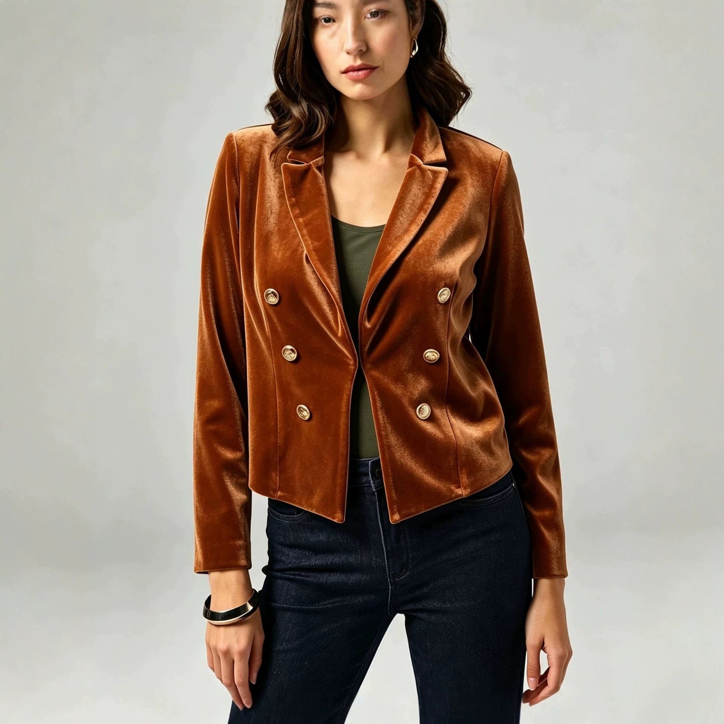 Fashionable Vintage Chic Versatile Womens Jacket