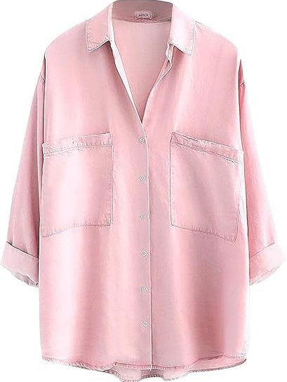 Summer-Autumn Tencel Denim Shirt For Women