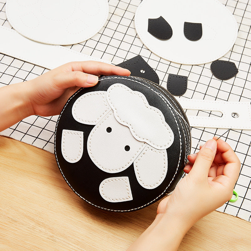 Making Self-woven Slung Backpack For Girls