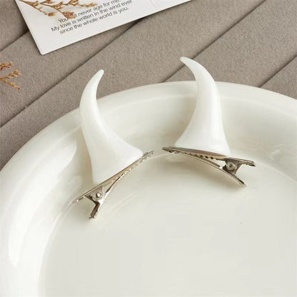 Personalized Holiday Decor Halloween Horn Hair Clip