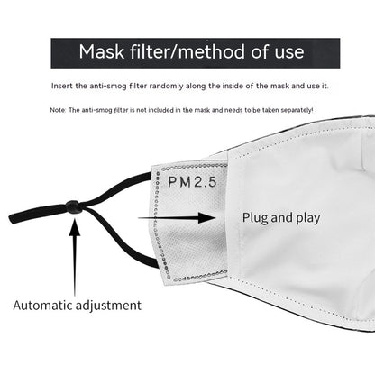 Halloween Double-layer Ear Washing Creative Digital Printing Mask