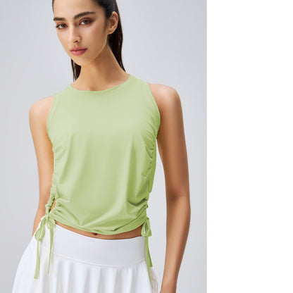 New Women's Yoga Tops For Spring & Summer With Sun Protection, Professional High-End Stylish Fitness Vests, Quick-Dry Sports Shirts For Women