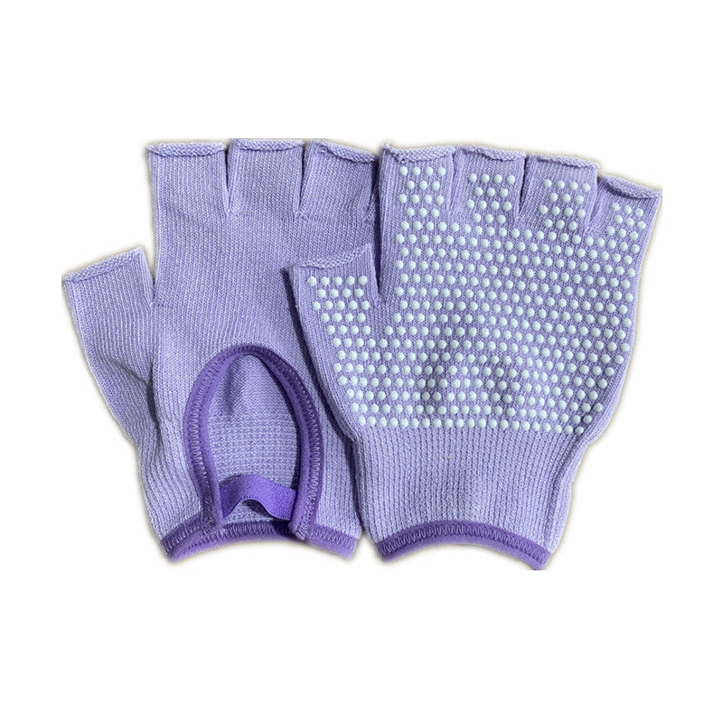 Non-slip Aerial Yoga Cotton Breathable Half-finger Gloves