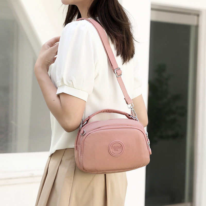 Colorful Fox New Fashion Mobile Phone Bag Women's Multi-Layer Simple Satchel Shoulder Bag Water-Repellent Crossbody Bag