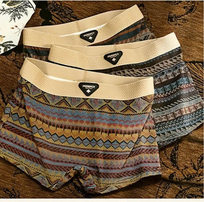 Retro Antibacterial Cotton Mid-rise Breathable Safety Shorts