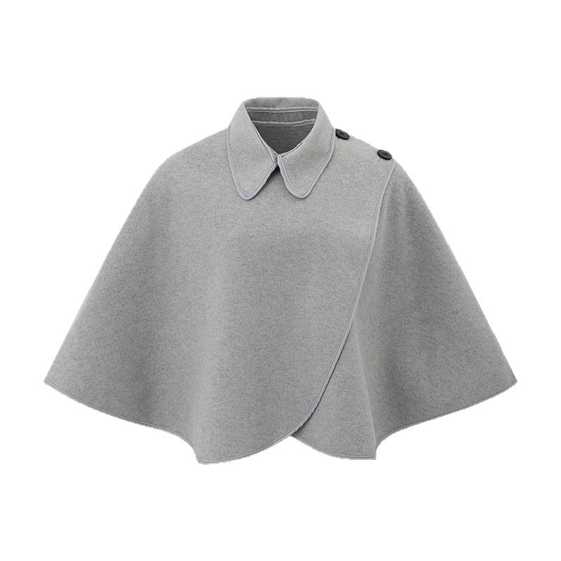 Versatile Loose-Fit Womens Knitted Cape
