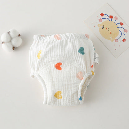 Gauze Cotton Baby's Ring Urine Training Pants Pure Diaper Pants