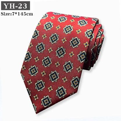 Korean-style Retro Hong Kong style Floral Casual Tie