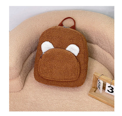 Lightweight New Heart-Shaped Plush Kindergarten Backpack