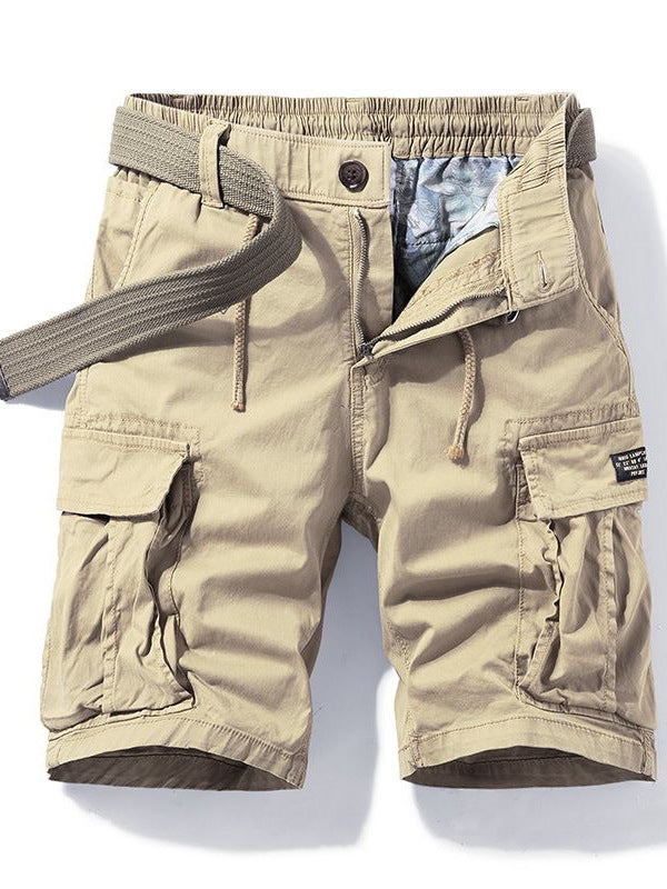 Army Green Cargo Shorts Men's Summer Japanese Style Cityboy Heavy Casual Pants Straight Vintage Pants