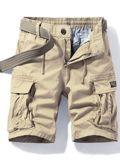 Army Green Cargo Shorts Men's Summer Japanese Style Cityboy Heavy Casual Pants Straight Vintage Pants