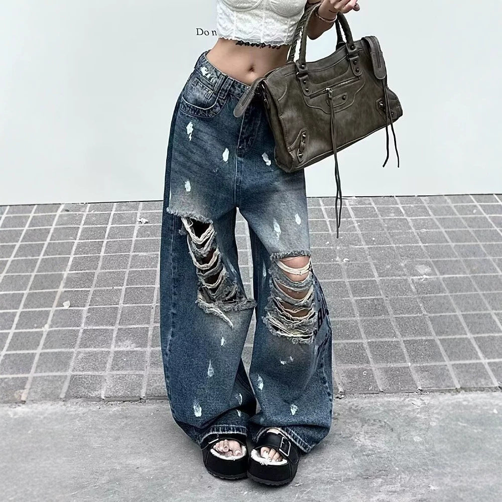 Retro Hip-hop Letter-printed Export Jazz Dance Pants