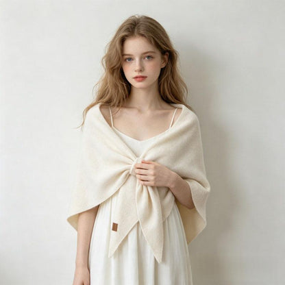 Wool Large Triangle Scarf Shawl