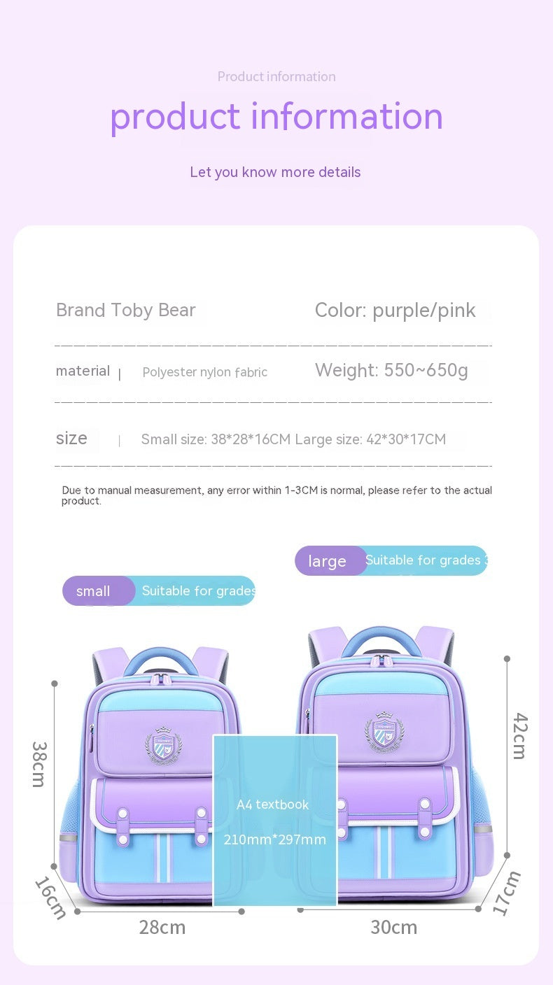 Boys And Girls British Style Student Backpack