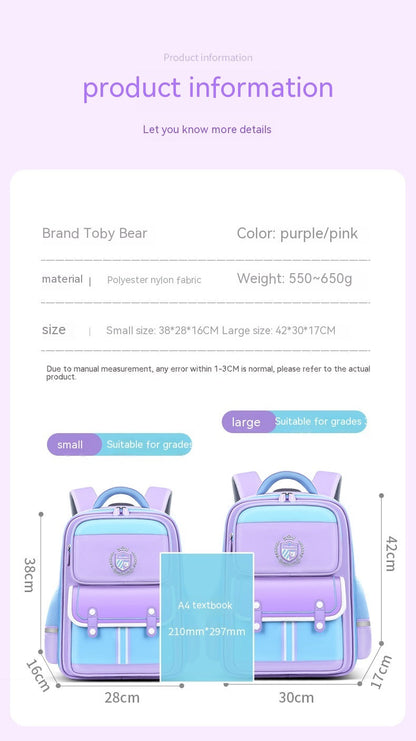 Boys And Girls British Style Student Backpack