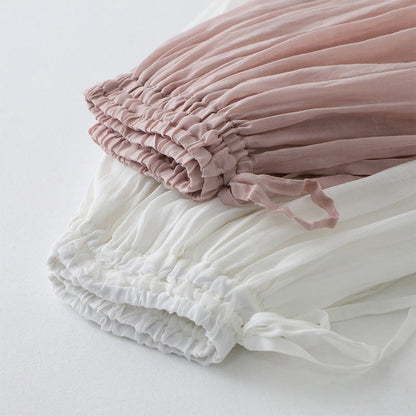 Fashionable Elastic Waist Double-layer Dress For Women