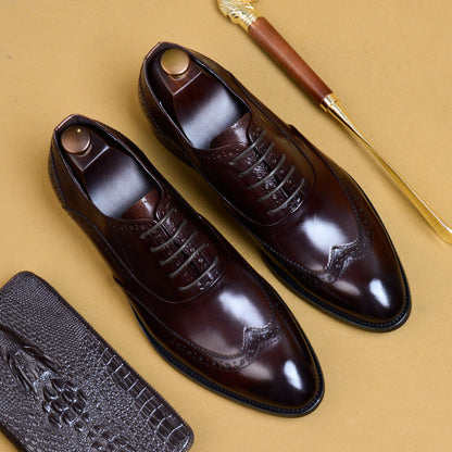 Men's Business Formal Pointed-Toe Oxford Shoes