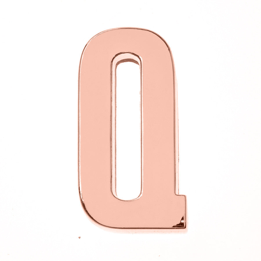 DIY Letter Keychain Glossy Ornament Accessories