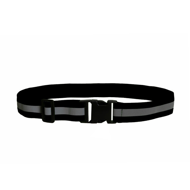 Adjustable Reflective Elastic Waist Belt For Outdoor Night Running And Cycling