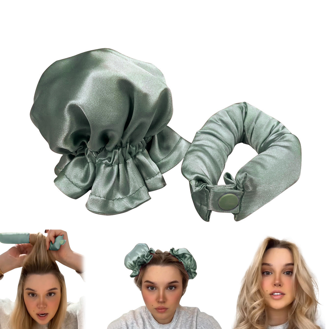 Heatless Cloth-Covered Curling Rod