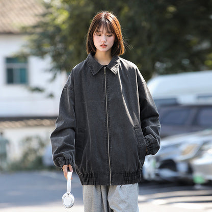 Retro Washed Jacket For Men And Women