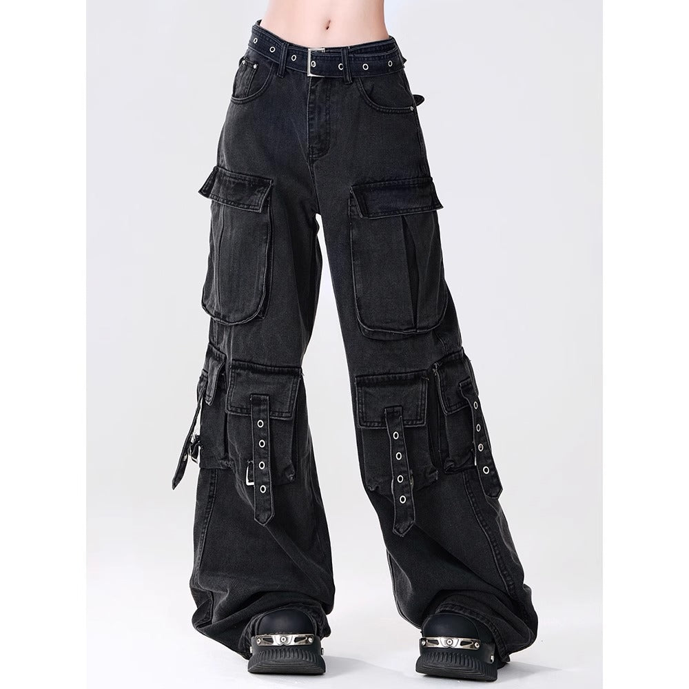 Straight-leg Relaxed-fit Workwear Denim Jeans